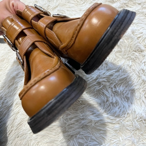 Free People Isla Moto Boots - Size 8 - tan color - Picture 10 of 11